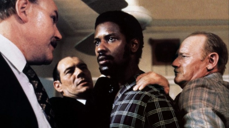 Angry Denzel Washington restrained Cry Freedom