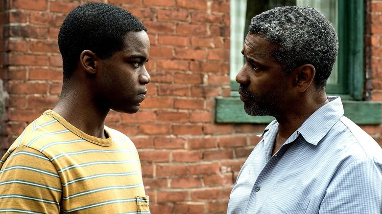 Denzel Washington with younger man Fences