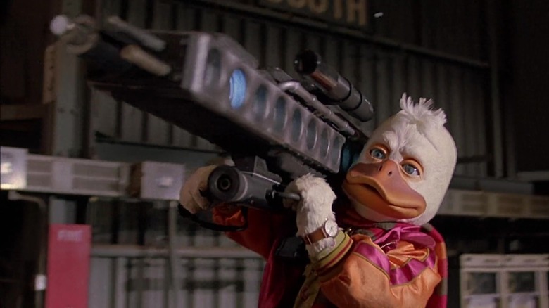 Howard the Duck uses the neutron disintegrator