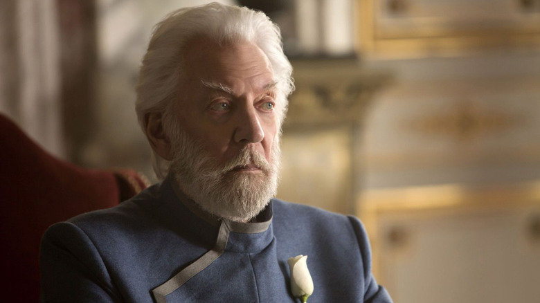 Donald Sutherland as President Snow in The Hunger Games