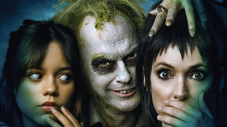 Beetlejuice 2 poster cropped around Astrid, Beetlejuice and Lydia