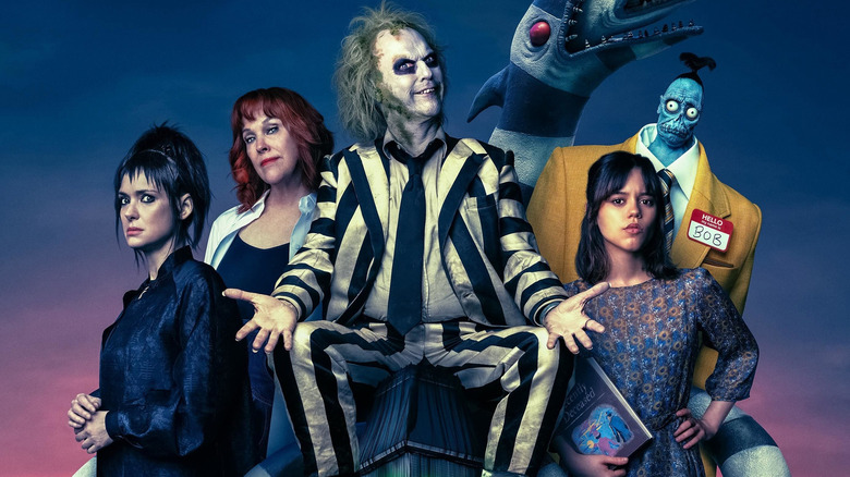 Beetlejuice 2 poster cropped to show main characters