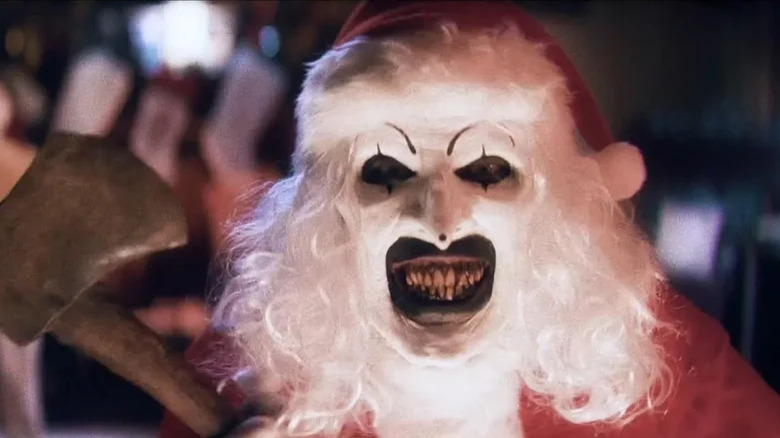 Art the Clown as Santa Claus in Terrifier 3 teaser